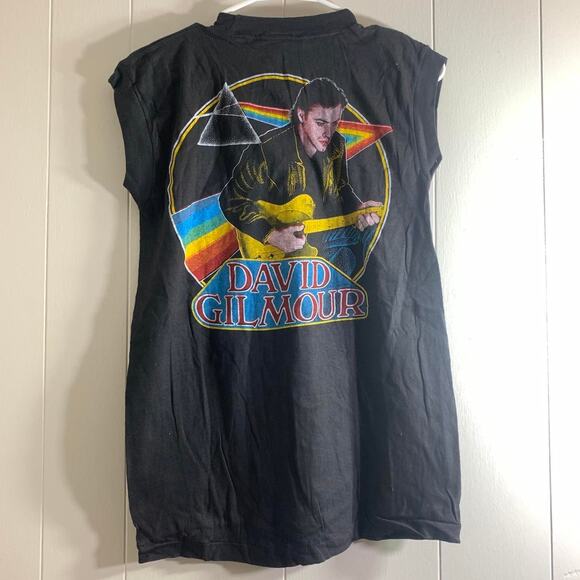 vintage 1984 DAVID GILMOUR About Face double sided sleeveless tee shirt tank top - Picture 7 of 7